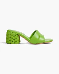 Gianvito Rossi Florea quilted leather mules - Green Green