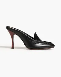 TOD'S Leather mules - Black Black