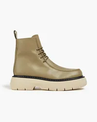 ATP Atelier Lomello leather platform combat boots - Green Green