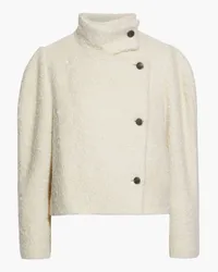 IRO Rolian cropped brushed bouclé jacket - White White