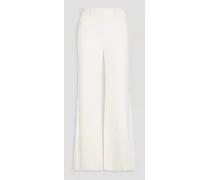 70s cotton-corduroy wide-leg pants - White