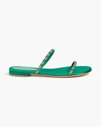 Gianvito Rossi Melina 05 studded suede sandals - Green Green