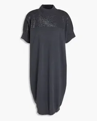 Brunello Cucinelli Sequin-embellished cashmere dress - Gray Gray