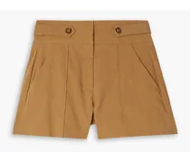 Betty linen-blend shorts - Brown