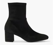 Siggy 60 stretch-suede sock boots - Black