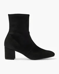 Stuart Weitzman Siggy 60 stretch-suede sock boots - Black Black