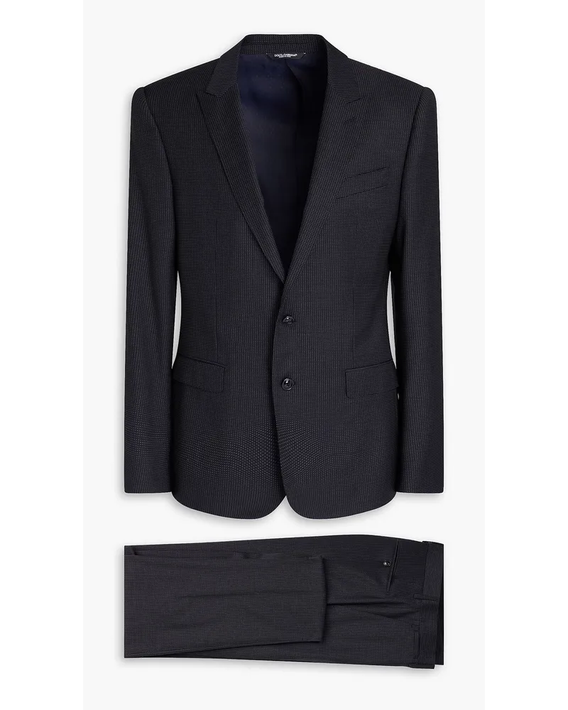 Dolce & Gabbana Printed wool suit - Blue Blue