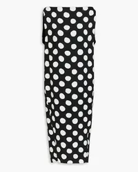 Marni Polka-dot crepe midi dress - Black Black