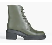 Nisha leather combat boots - Green