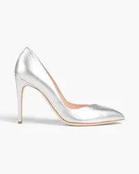 Rupert Sanderson Malory metallic textured-leather pumps - Metallic Metallic