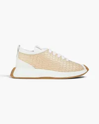 Giuseppe Zanotti Ferox snake-effect leather sneakers - Neutral Neutral