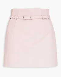 RED Valentino Belted skirt-effect twill shorts - Pink Pink