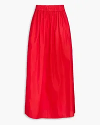 Emporio Armani Silk-blend maxi skirt - Red Red