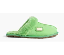 Shearling slippers - Green