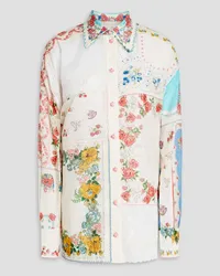 Zimmermann Patchwork floral-print cotton shirt - White White