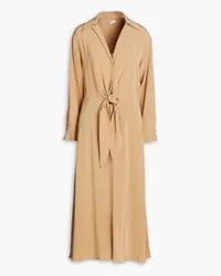 Vince Knotted cady midi dress - Neutral Neutral