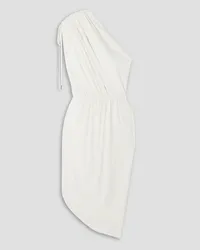 Halston Bev one-shoulder draped jersey dress - White White