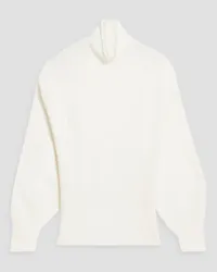 A.L.C. Sonder cutout brushed knitted turtleneck sweater - White White