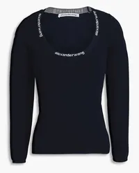 Alexander Wang Stretch-knit top - Blue Blue