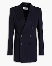 Maison Margiela Double-breasted cotton-twill blazer - Blue Blue