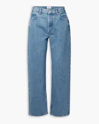 Anine Bing Gavin high-rise straight-leg jeans - Blue Blue