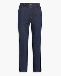 Zimmermann Cropped high-rise straight-leg jeans - Blue Blue