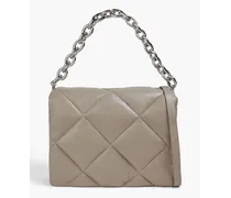 Brynnie quilted leather shoulder bag - Neutral