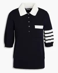 Thom Browne Hector intarsia cotton polo shirt - Blue Blue