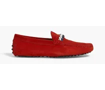 Suede driving shoes - Red