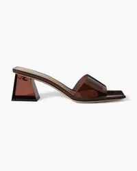 Gianvito Rossi Cosmic 55 PVC mules - Brown Brown