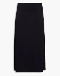 Victoria Beckham Satin-crepe midi skirt - Blue Blue