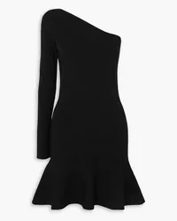 J.W.Anderson One-sleeve ruffled stretch-knit mini dress - Black Black