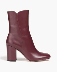 Gianvito Rossi Leather ankle boots - Burgundy Burgundy