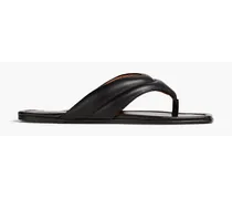 Vione leather sandals - Black