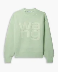 Alexander Wang Debossed knitted sweater - Green Green