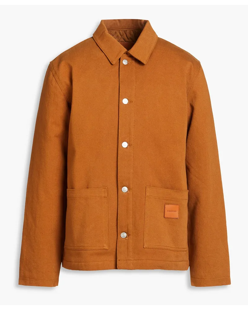 Sandro Cotton-drill jacket - Brown Brown