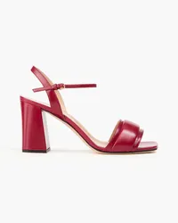 Sergio Rossi Leather sandals - Burgundy Burgundy