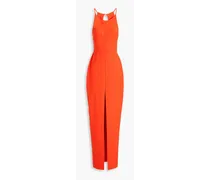 Cutout crepe maxi dress - Orange