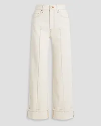 Ulla Johnson Genevieve high-rise wide-leg jeans - White White