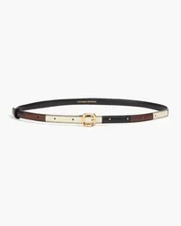 WANDLER Color-block leather belt - Black Black