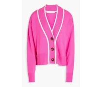 Two-tone cashmere cardigan - Pink