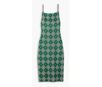 Ojewale jacquard-knit midi dress - Green