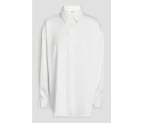 Satin-crepe shirt - White