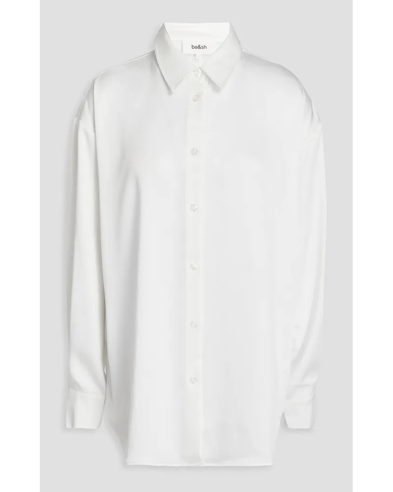 ba&sh Satin-crepe shirt - White White