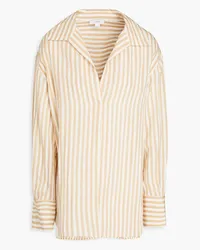 Vince Striped Tencel™-blend shirt - Neutral Neutral