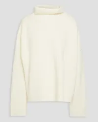 Totême Ribbed wool-blend turtleneck sweater - White White