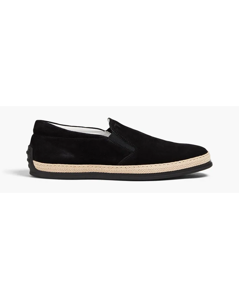 TOD'S Suede espadrilles - Black Black