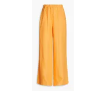 Tobago hemp wide-leg pants - Orange