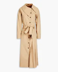 REJINA PYO Thalia pleated cotton-blend trench coat - Neutral Neutral