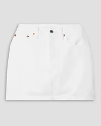 RE/DONE 90s denim mini skirt - White White